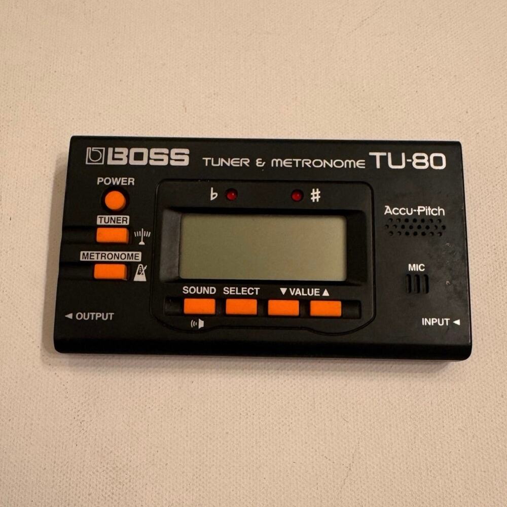 Boss TU-80 Tuner & Metronome Digital Tested/Works Black
